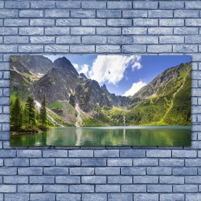 Glasbild aus Plexiglas® Gebirge See Landschaft