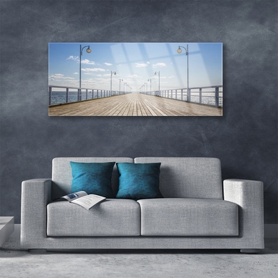 Glasbild aus Plexiglas® Brücke Architektur