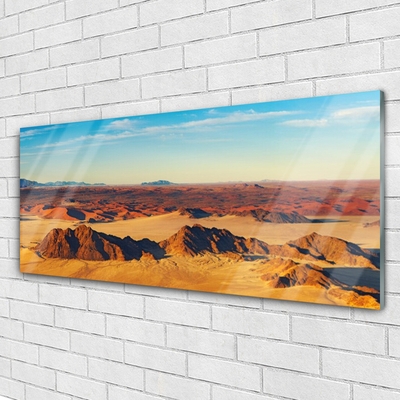 Glasbild aus Plexiglas® Wüste Landschaft