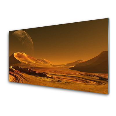 Glasbild aus Plexiglas® Wüste Landschaft