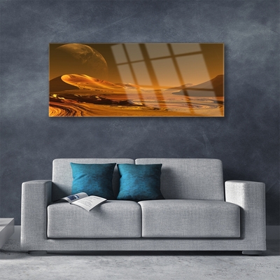 Glasbild aus Plexiglas® Wüste Landschaft