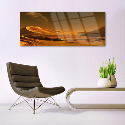 Glasbild aus Plexiglas® Wüste Landschaft