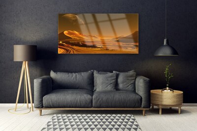 Glasbild aus Plexiglas® Wüste Landschaft