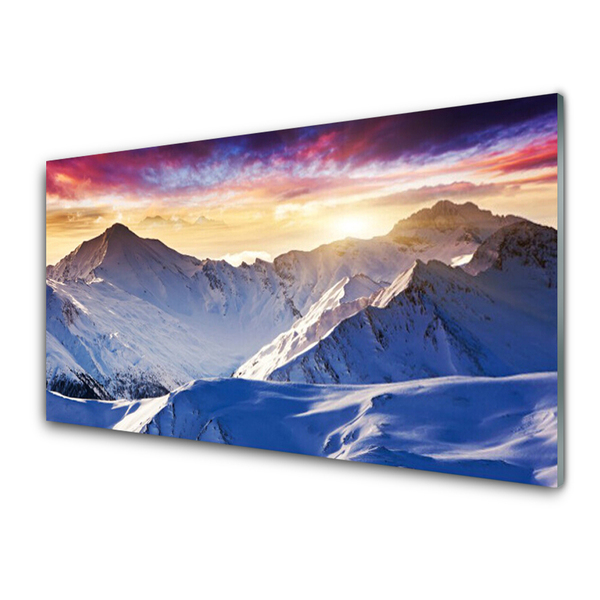 Glasbild aus Plexiglas® Gebirge Landschaft