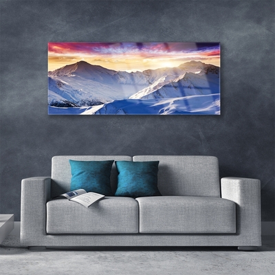 Glasbild aus Plexiglas® Gebirge Landschaft