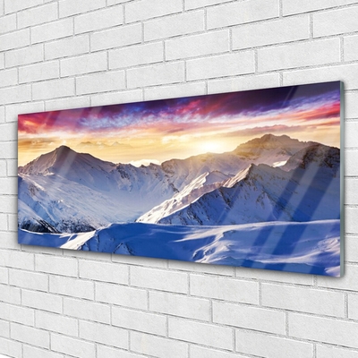 Glasbild aus Plexiglas® Gebirge Landschaft