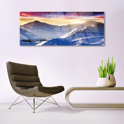 Glasbild aus Plexiglas® Gebirge Landschaft