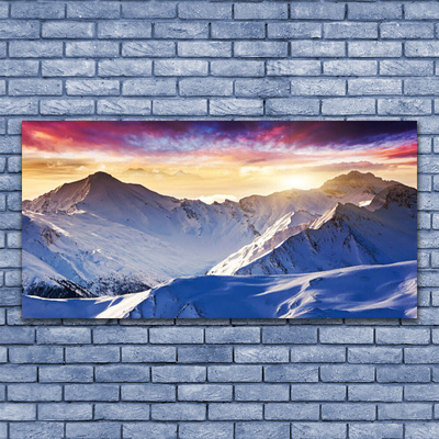 Glasbild aus Plexiglas® Gebirge Landschaft