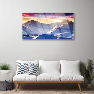 Glasbild aus Plexiglas® Gebirge Landschaft