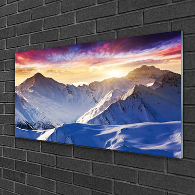 Glasbild aus Plexiglas® Gebirge Landschaft