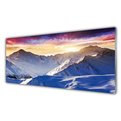 Glasbild aus Plexiglas® Gebirge Landschaft