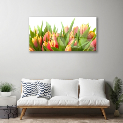 Glasbild aus Plexiglas® Tulpen Pflanzen