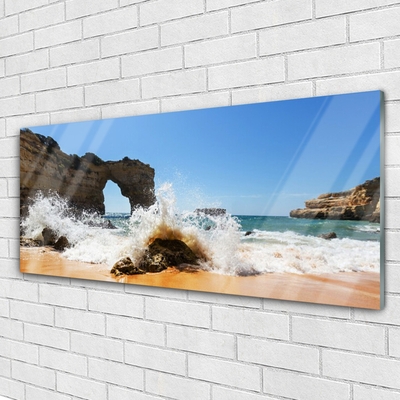 Glasbild aus Plexiglas® Strand Meer Landschaft