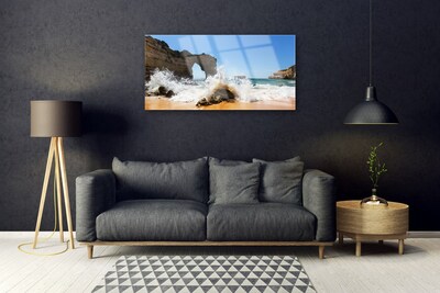 Glasbild aus Plexiglas® Strand Meer Landschaft