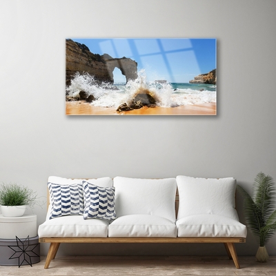 Glasbild aus Plexiglas® Strand Meer Landschaft