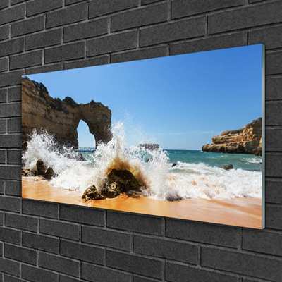 Glasbild aus Plexiglas® Strand Meer Landschaft