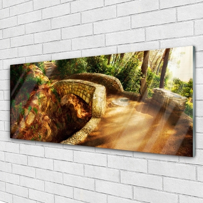 Glasbild aus Plexiglas® Brücke Architektur