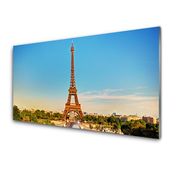 Glasbild aus Plexiglas® Eiffelturm Architektur