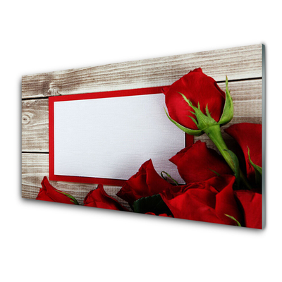 Glasbild aus Plexiglas® Rosen Pflanzen