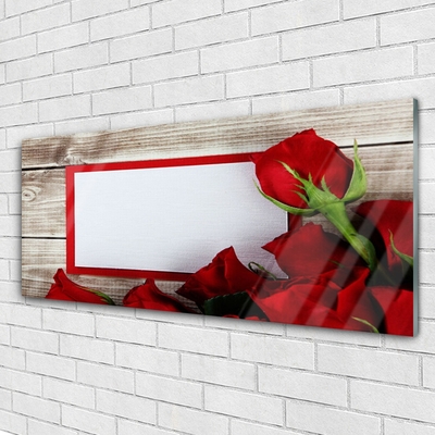 Glasbild aus Plexiglas® Rosen Pflanzen