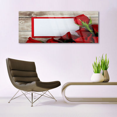 Glasbild aus Plexiglas® Rosen Pflanzen