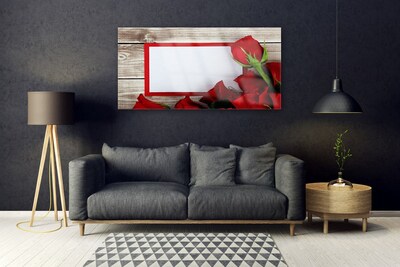 Glasbild aus Plexiglas® Rosen Pflanzen