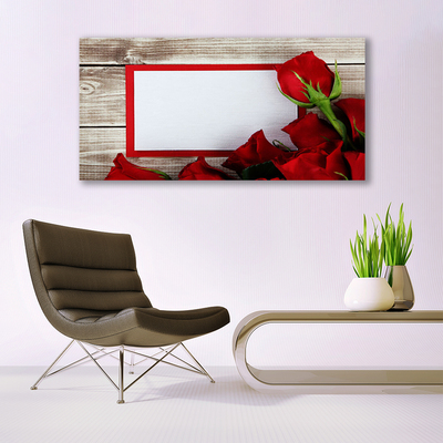 Glasbild aus Plexiglas® Rosen Pflanzen