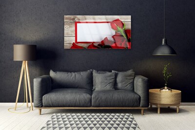 Glasbild aus Plexiglas® Rosen Pflanzen