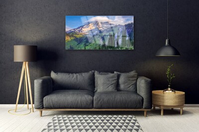 Glasbild aus Plexiglas® Gebirge Wald Landschaft