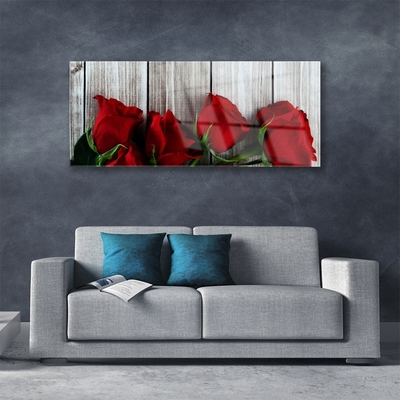 Glasbild aus Plexiglas® Rosen Pflanzen