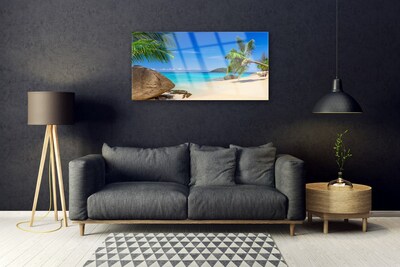 Glasbild aus Plexiglas® Strand Meer Steine Landschaft