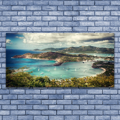 Glasbild aus Plexiglas® Bucht Landschaft