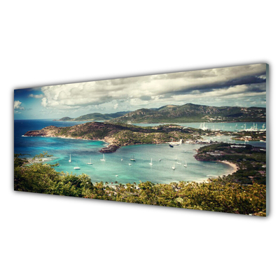 Glasbild aus Plexiglas® Bucht Landschaft