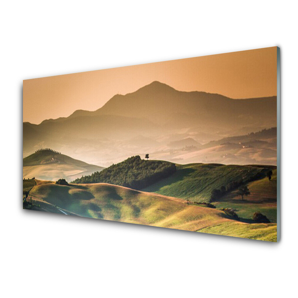 Glasbild aus Plexiglas® Gebirge Landschaft