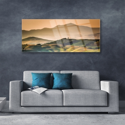 Glasbild aus Plexiglas® Gebirge Landschaft