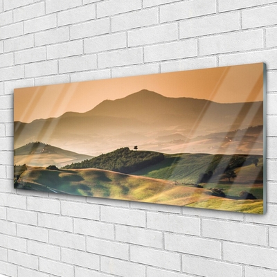 Glasbild aus Plexiglas® Gebirge Landschaft