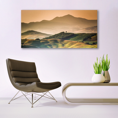 Glasbild aus Plexiglas® Gebirge Landschaft