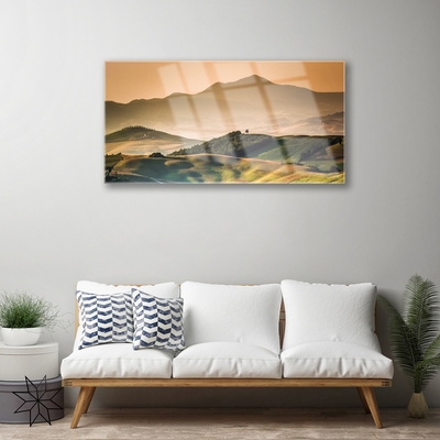 Glasbild aus Plexiglas® Gebirge Landschaft