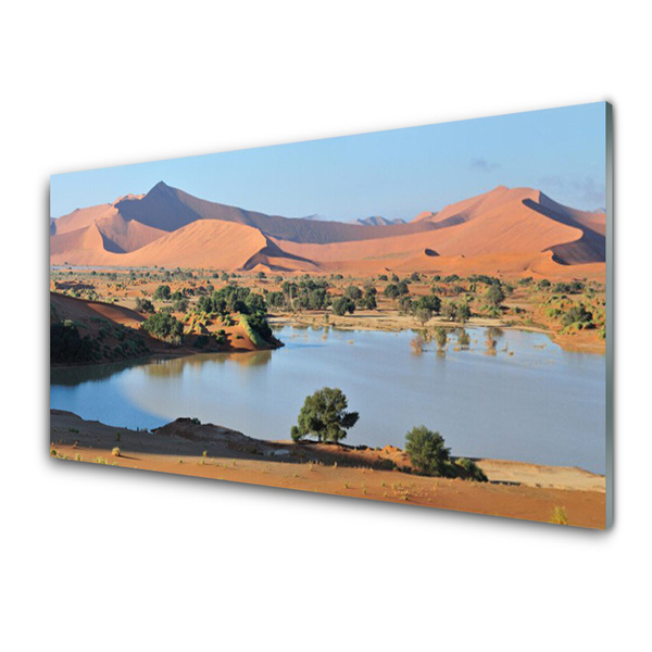 Glasbild aus Plexiglas® Bucht Wüste Landschaft