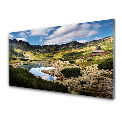 Glasbild aus Plexiglas® Gebirge See Landschaft