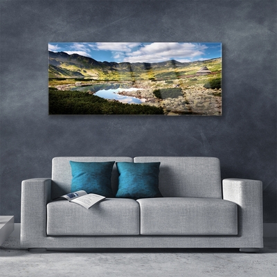 Glasbild aus Plexiglas® Gebirge See Landschaft