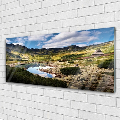 Glasbild aus Plexiglas® Gebirge See Landschaft