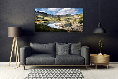 Glasbild aus Plexiglas® Gebirge See Landschaft