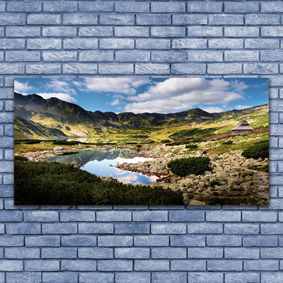 Glasbild aus Plexiglas® Gebirge See Landschaft