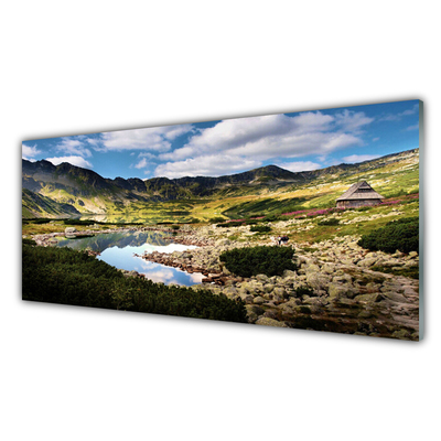 Glasbild aus Plexiglas® Gebirge See Landschaft