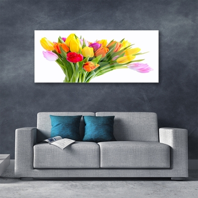 Glasbild aus Plexiglas® Tulpen Pflanzen