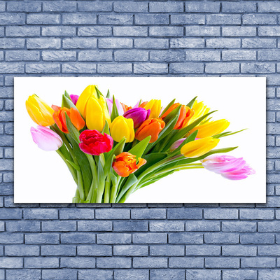 Glasbild aus Plexiglas® Tulpen Pflanzen