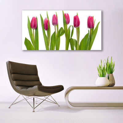 Glasbild aus Plexiglas® Tulpen Pflanzen