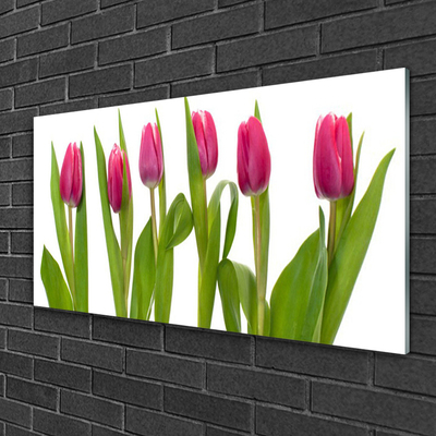 Glasbild aus Plexiglas® Tulpen Pflanzen