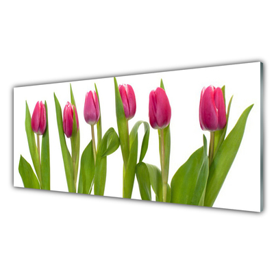 Glasbild aus Plexiglas® Tulpen Pflanzen